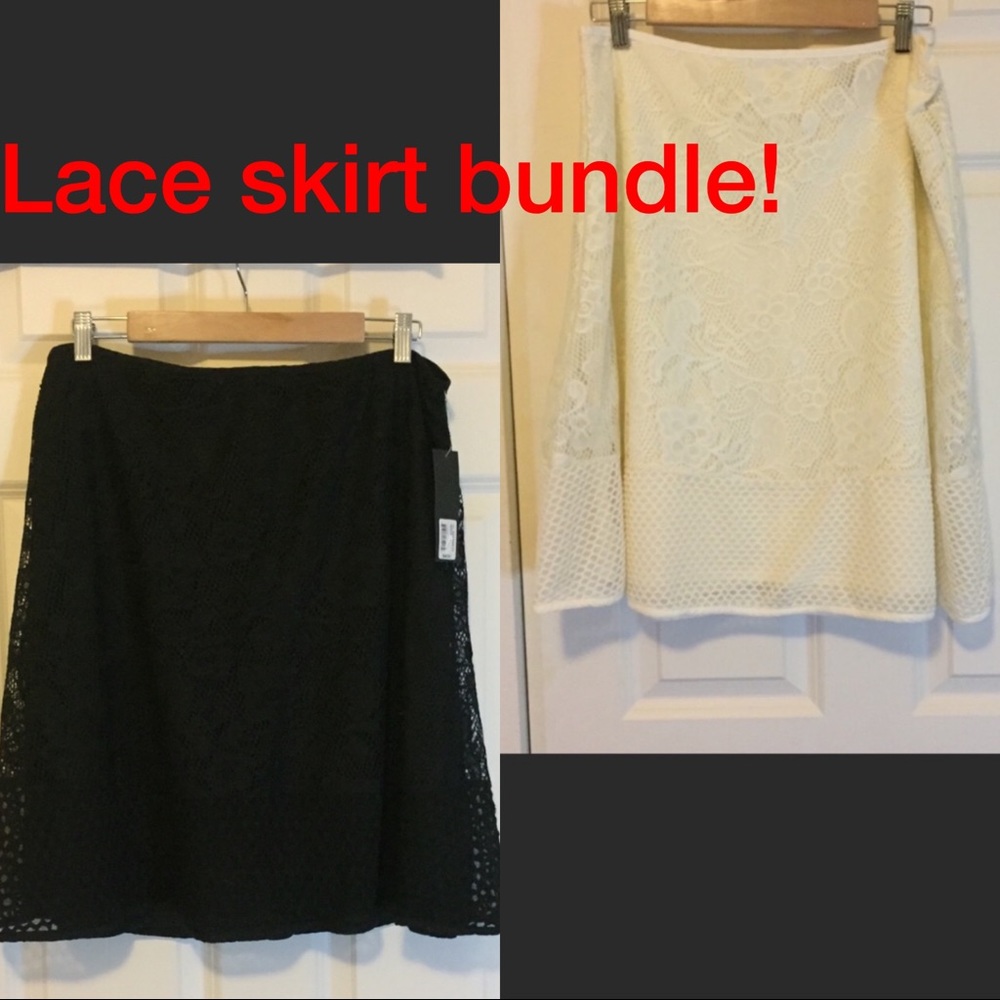 Skirt bundle Black & White Lace